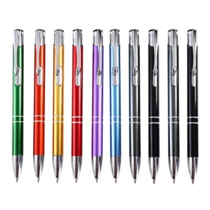 10Pcs Retractable Ballpoint Pen with Pen Clip, Office Signing Pen Signature Pen - Picture 1 of 8