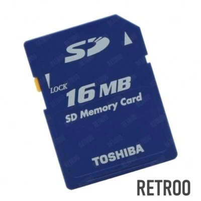 Toshiba  SD 16MB Memory card Secure Digital for Mobile Phones/Cameras/PDAs SDM16 - Image 1 of 2