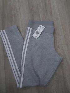Adidas Women's Essentials Leggings LIGHT GRAY | WHITE LG - Picture 1 of 1