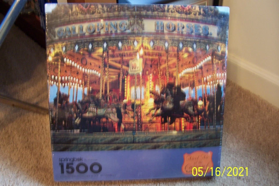 1500 Piece Puzzle of "Meet me at The Carousel" - NIP - Image 1 of 1