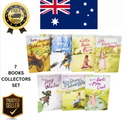 Little House on the Prairie by Laura Ingalls Wilder Paperback, 7 books kids set - image 1 of 4