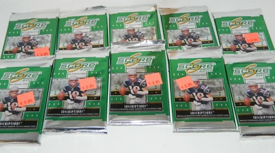 AS IS 2005 SCORE football 10 PACKS NFL cards NEW sealed autos rodgers RC year - Image 1 of 4