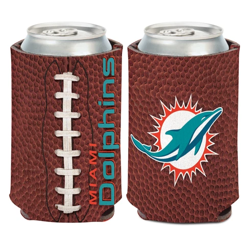 Miami Dolphins Tin Coolers NFL Football Look Can Cooler Ball Cover