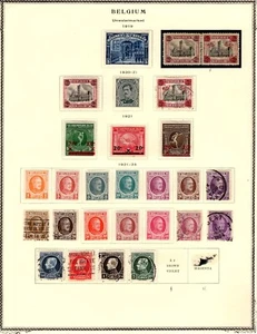 Belgium Semi 1919-1930 on 6 pages - Imagen 1 de 6