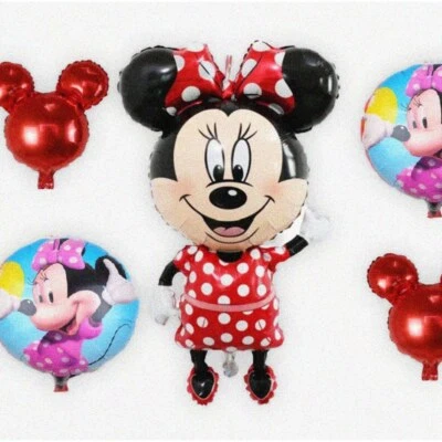 Minnie Magic Celebration Kit - XL 红色、黑色和白色气球适用于 Minnie Mous — 第 1/4 张图片