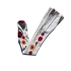 Girls Gymboree Tights Size 3 4 Fashionable Tights Flowers Floral - Picture 1 of 7