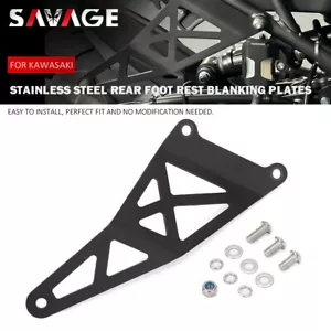 Placa en blanco del reposapiés trasero de acero inoxidable para KAWASAKI NINJA ZX4R ZX4RR ZX25R - Imagen 1 de 10