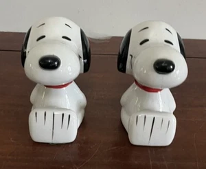 Vintage Snoopy Ceramic Figurine Book Ends 1958, 1966 United Feature Syndicate - Picture 1 of 13