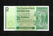Hong Kong 1981 The Chartered Bank $10.- Lt. Folded Very Fine