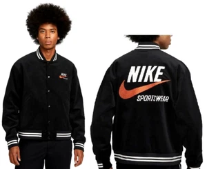 NIKE SPORTSWEAR BOMBER JACKET BLACK SIZE L NEW W/TAGS (DV9997-010) - Picture 1 of 6