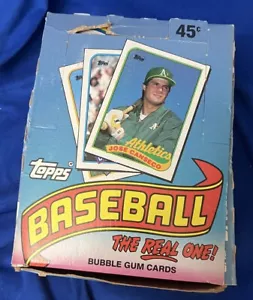 Caja de cera Topps 1989 béisbol sin abrir 36 paquetes The Real One - Imagen 1 de 5