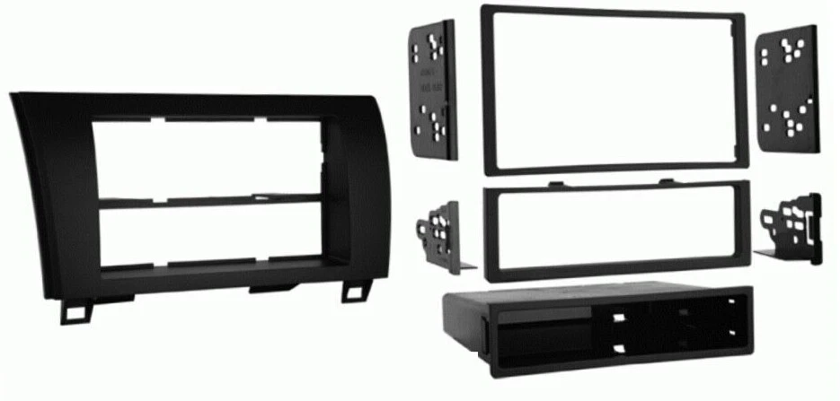 Gloss Black Car Stereo Radio Install Dash Kit for some Toyota Tundra +Sequoia - Image 1 of 1