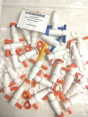 Kimble PTFE Stopcock Misc Parts (No Seals) & Tapers Incl 14/20 - Large Lot - Image 1 of 3