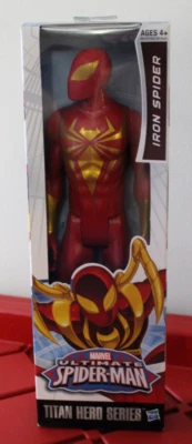 Hasbro Red & Gold 2019 Marvel Ultimate Spider-Man Titan Hero Series Iron Spider Foto 1 de 4