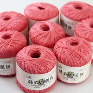 Aipeng 8ballsx50g Hand DIY Wear Cotton Lace Crochet Shawl Knitting Yarn 04 - Picture 1 of 12
