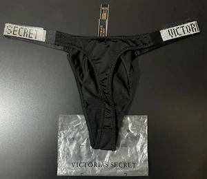Mutanda Perizoma Tanga Slip Lingerie  Victoria’s Secret Brillantini Strass Nuova - Afbeelding 1 van 2