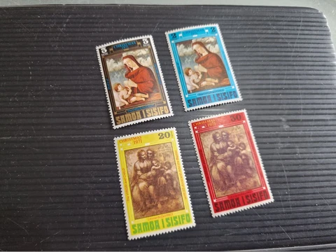 SAMOA 1971 SG 373-376 CHRISTMAS MNH Cover