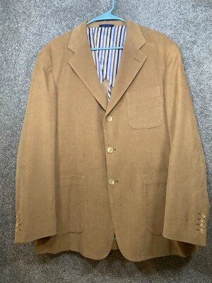 Abrigo Blazer Deportivo T. HARRIS London Para Hombre Grande Tostado Pana Preppy Oficina Carrera Foto 1 de 4