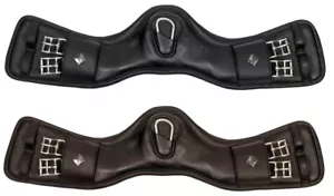 LeMieux Gel-Tek Anatomic Curve Short Comfort Mono Jump Girth Black/Brown 55-75cm - Picture 1 of 10