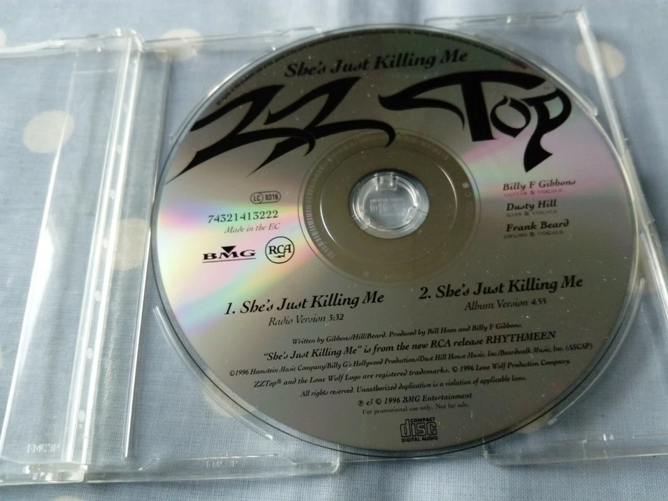ZZ Top She's Just Killing Me  (Radio Version/Album Version) 2 Track PROMO CD Foto 1 de 1