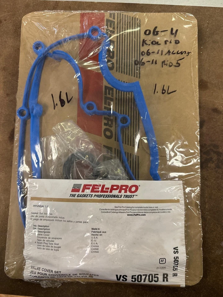 06 KIA RIO Juego de Cubierta de Válvula Nuevo Fel-pro 1.6l Juego de Cubierta de Válvula Foto 1 de 1