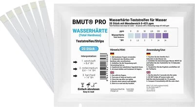 20x Wasserhärte Teststreifen Testkit °dH Deutscher Härtebereich Gesamthärte - Bild 1 von 4