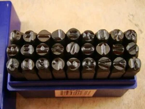 3/16"  5MM Letter Punch Stamp Set  Metal-Steel-Hand A-Z Serial-Bars-Trailer - Picture 1 of 4