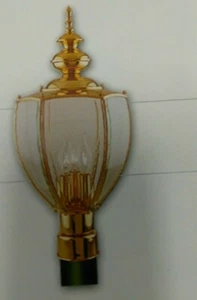 VAXCEL GOLD Outdoor  Head Lamp Post Lighting Street Light Pole OP2915G(11BB3) - Picture 1 of 10