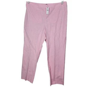 NEW Talbots 10 Chatham Crop Pink Chino Slim Classic Coastal Preppy Easter - Picture 1 of 5