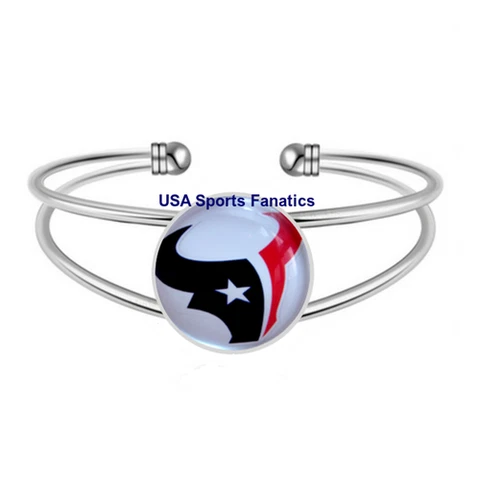 NFL - Houston Texans Team Logo Adjustable Bangle Bracelet Cover