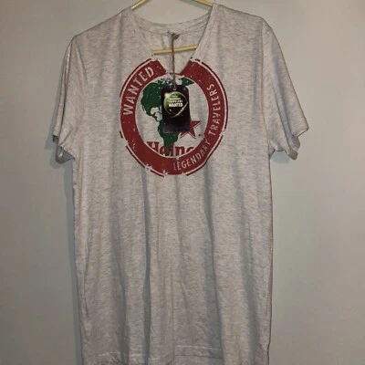Heineken Legendary travelers wanted t shirt M Grey - Image 1 of 4