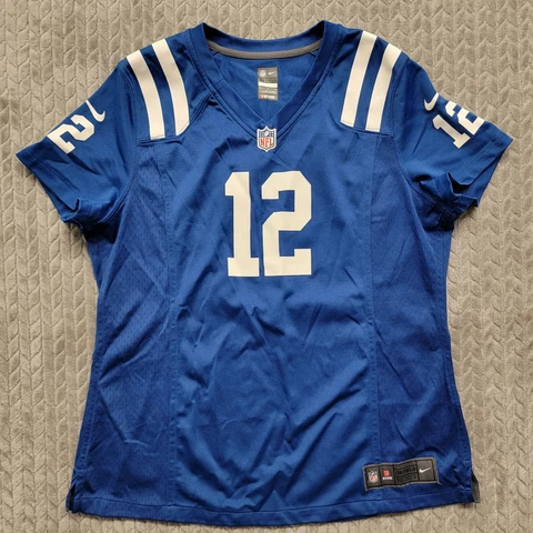 Nike On Field NFL Jersey Womens Size XL Blue Indianapolis Colts Luck #12 Cover