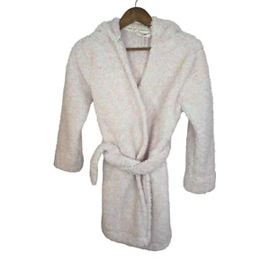 Girls Justice Pink Rainbow Fluffy Unicorn Hooded Polyester Bath Robe Size 12 - Picture 1 of 6