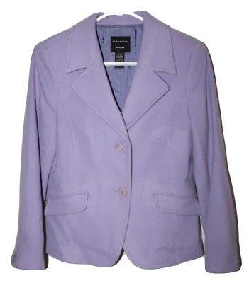 Wool& Cashmere Doncaster Collection Lavender Purple Blazer Jacket Women's Size 8 - Image 1 of 4