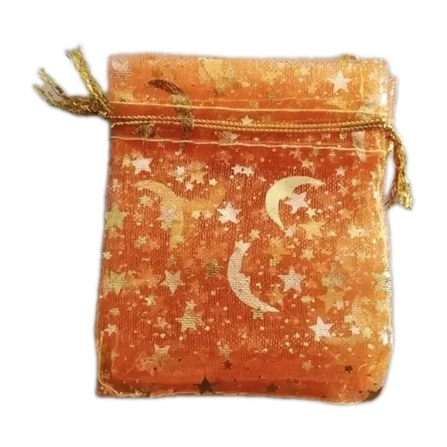 10 bolsas de regalo de organza estrella luna joyería boda cordón Navidad-3,54" x 2,76" nuevas Foto 1 de 1