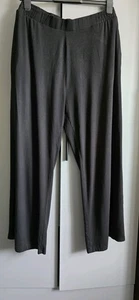 Women's Black Jersey Wide Leg Trousers By Simply Be Uk 18S Nwot - Picture 1 of 14