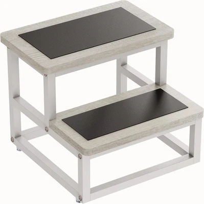 Step Stool,Bedside Steps for High Beds with Round Corners,Metal,Load 500 LB - Image 1 of 4