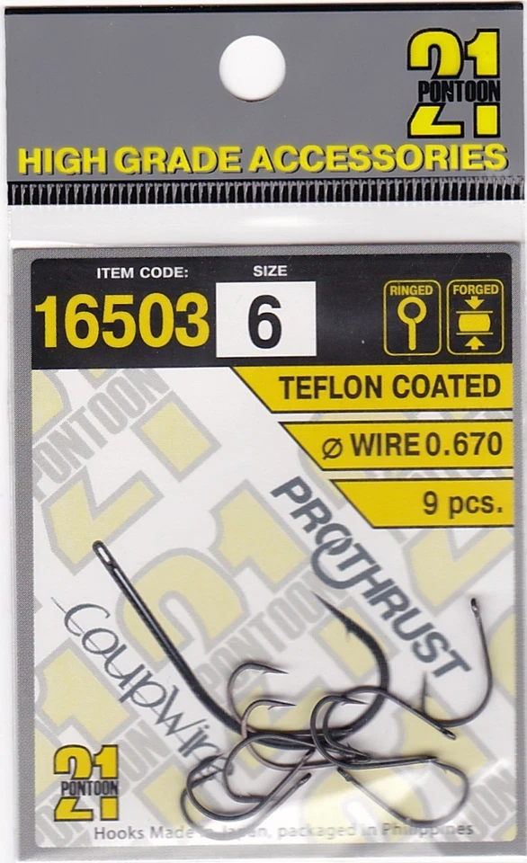 Pontoon 21 Angelhaken Haken Allround Öse Teflon Geschmiedet versch. Größen