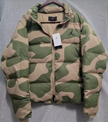 NEW Jordan Camo Down Puffer Jacket Men’s XL FB6988-200 $350 - Image 1 of 2