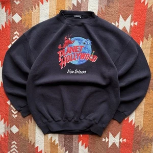 Vintage 90s Planet Hollywood New Orleans Tabasco Sweatshirt, 23x26.75 (short XL) - Picture 1 of 5