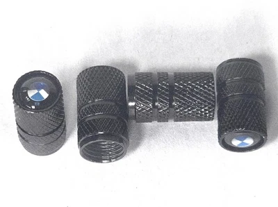 4 tapas de vástago de válvula negras de tres bandas bajas para BMW Foto 1 de 3