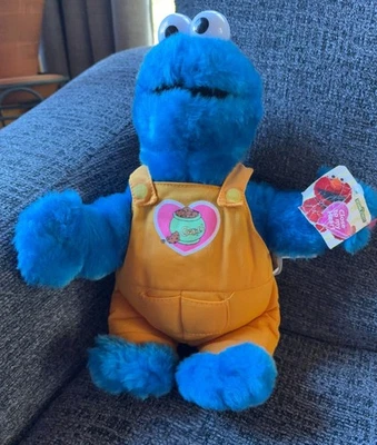 Macacão Nanco Sesame Street Cookie Monster brinquedo de pelúcia laranja 2004 - Imagem 1 de 4