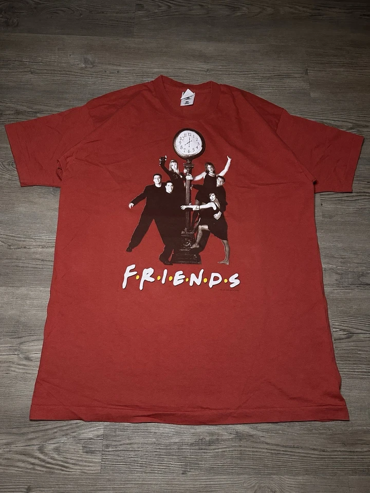 Camiseta Friends TV Show Para Hombre Talla 2XL De Colección 1996 Warner Bros Crew Cast NBC Foto 1 de 4