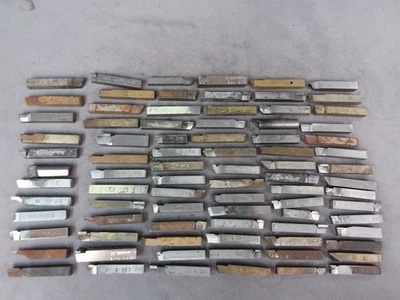 LOT 80X - 3/8" Carbide Brazed Lathe Tool Bit Mixed Carboloy Kennametal Others - Image 1 of 4