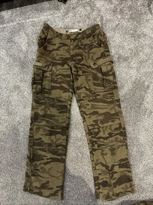 Pantalones Columbia De Colección Hombres 34 Marrón Camuflaje Galatino Gama Mezcla Lana Carga Caza Foto 1 de 4