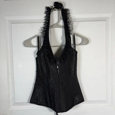 Top Corsé Halter Vaacodor Para Mujer’s M Gótico Grunge Y2K Hada Victoriano Steampunk Foto 1 de 4