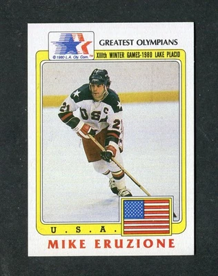 Tarjeta Topps Mike Eruzione Juegos Olímpicos de Estados Unidos Los mejores atletas olímpicos de la historia 1983 #36 Foto 1 de 2