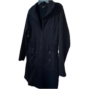 Lululemon Style Yest long black Jacket Active Full zip jacket size 10 Women’s - Picture 1 of 7