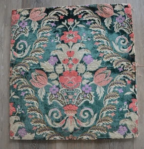 18th c. Fragment Fabric Material Gevona Cisele History Orange Grove Mansion 26" - Picture 1 of 6
