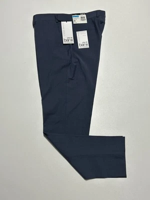 NUEVO BAR III Para Hombres Azul CALCE CEÑIDO ELÁSTICO Traje de Negocios Vestido Pantalones/Pantalones 36x32 Foto 1 de 4